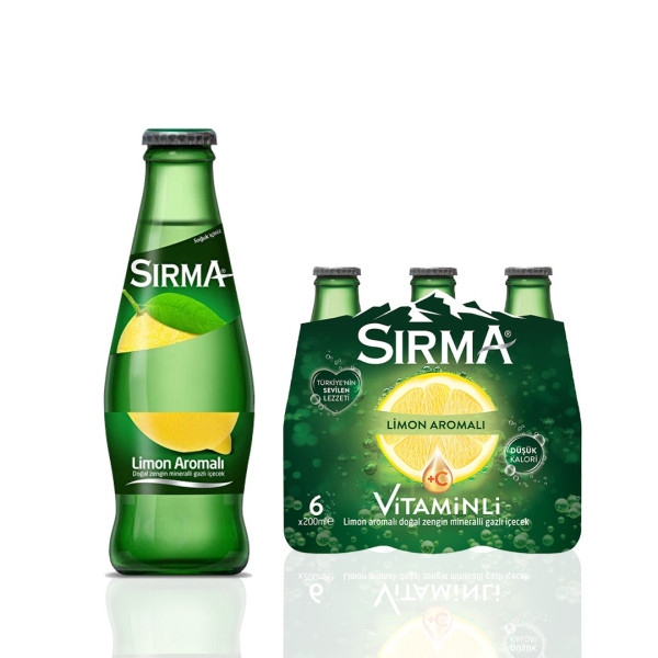 Sırma Maden Suyu Limonlu 24 x 200 ml.