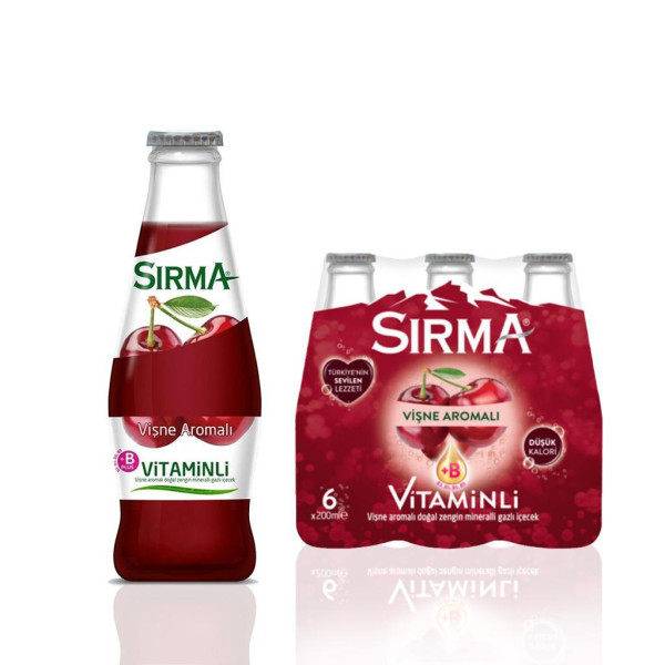 Sırma Maden Suyu Vişneli 24 x 200 ml.